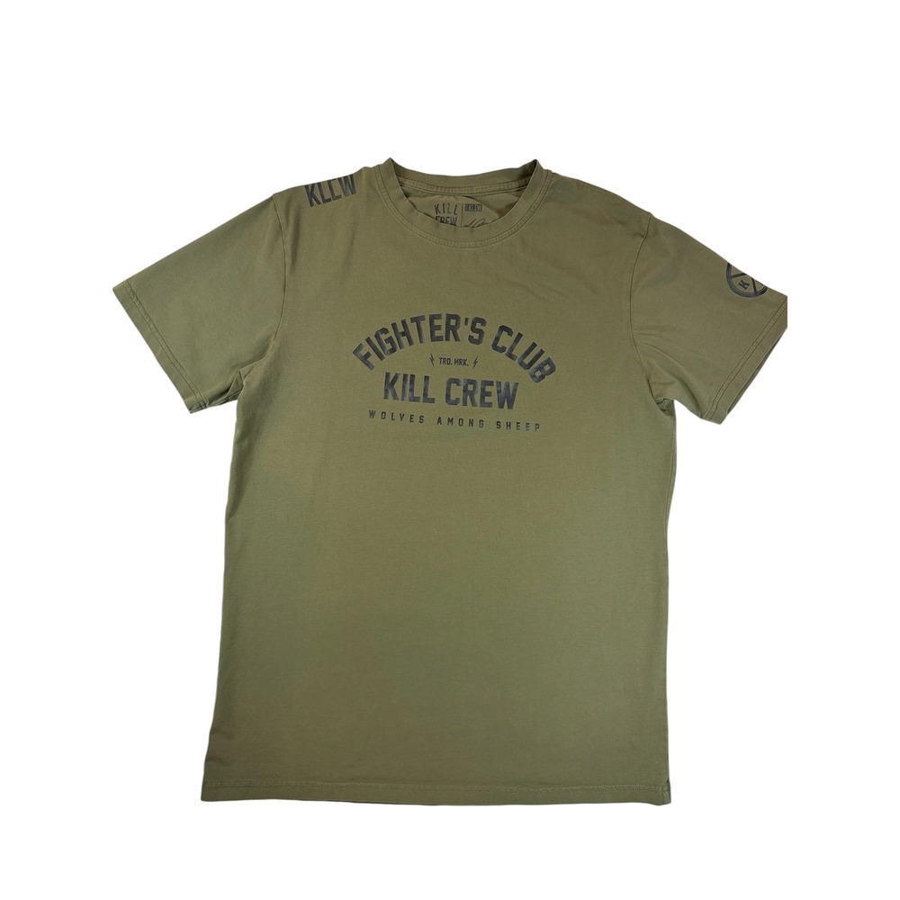 Kill Crew T-Shirt Mens Large Green Fighters Club Porrada Series Vol 1